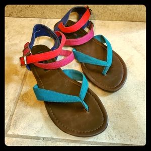 Colorful Material Girl Sandals